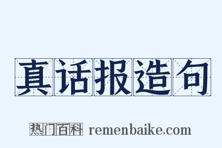 真话报造句是什么意思的图片